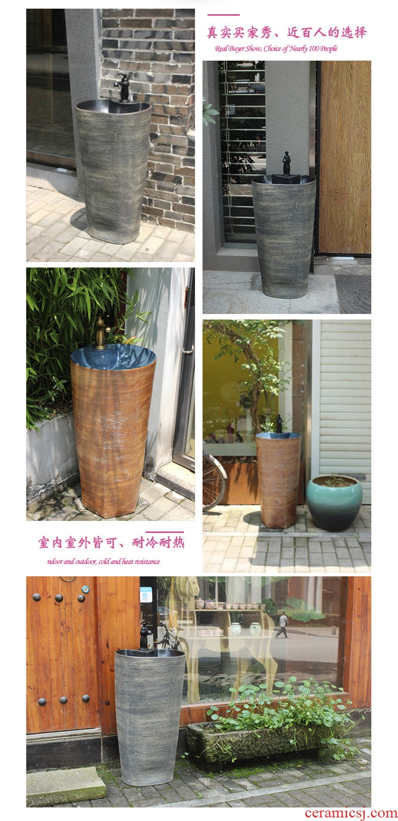 Floor type restoring ancient ways home pillar basin sinks one is suing garden ceramic lavabo archaize is suing the balcony