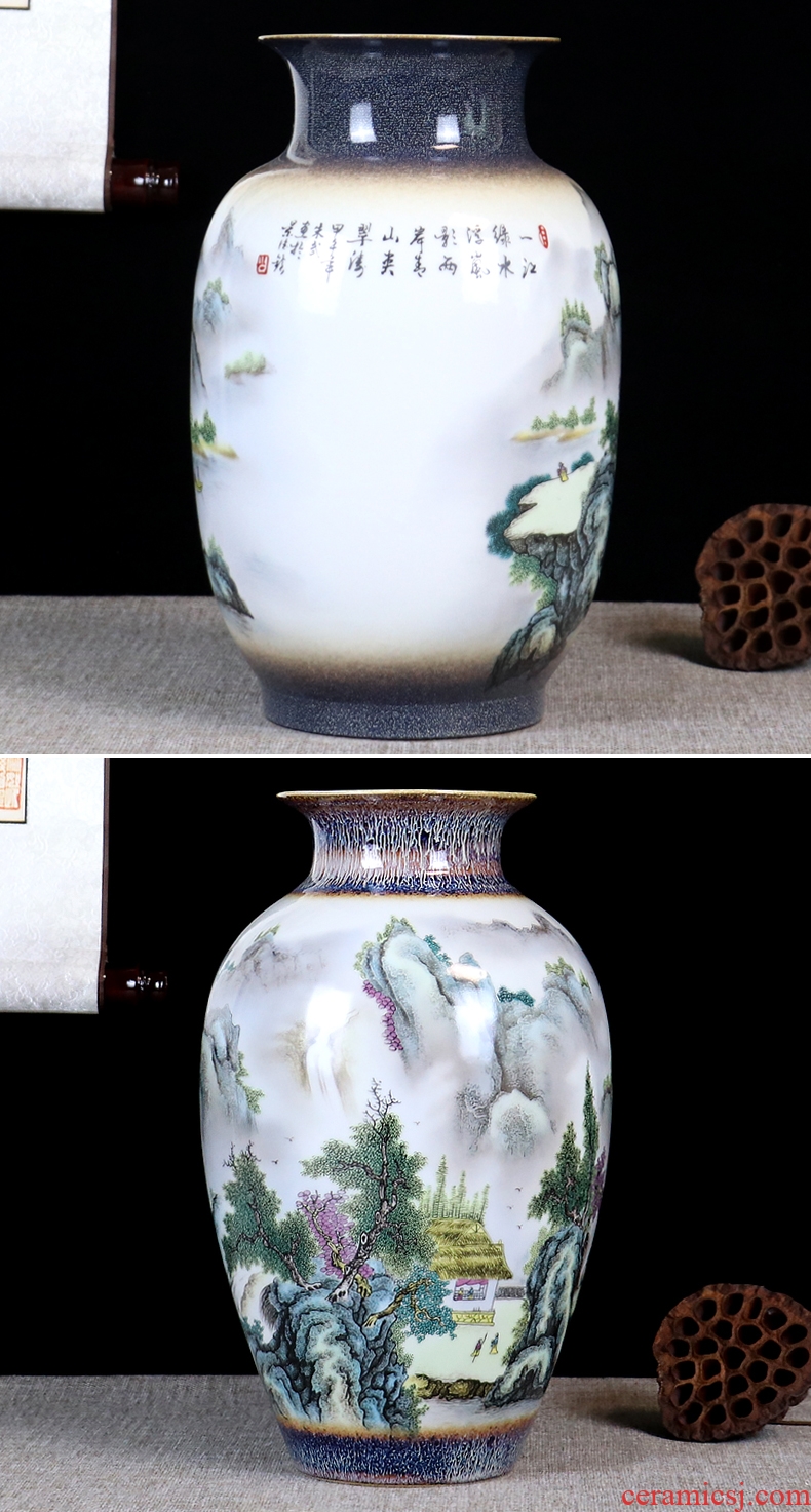 The Master color glaze porcelain vase furnishing articles of jingdezhen ceramics flower arranging dried flowers sitting room home decorative arts and crafts