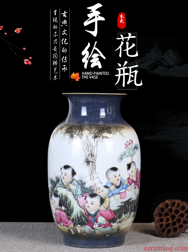 The Master color glaze porcelain vase furnishing articles of jingdezhen ceramics flower arranging dried flowers sitting room home decorative arts and crafts