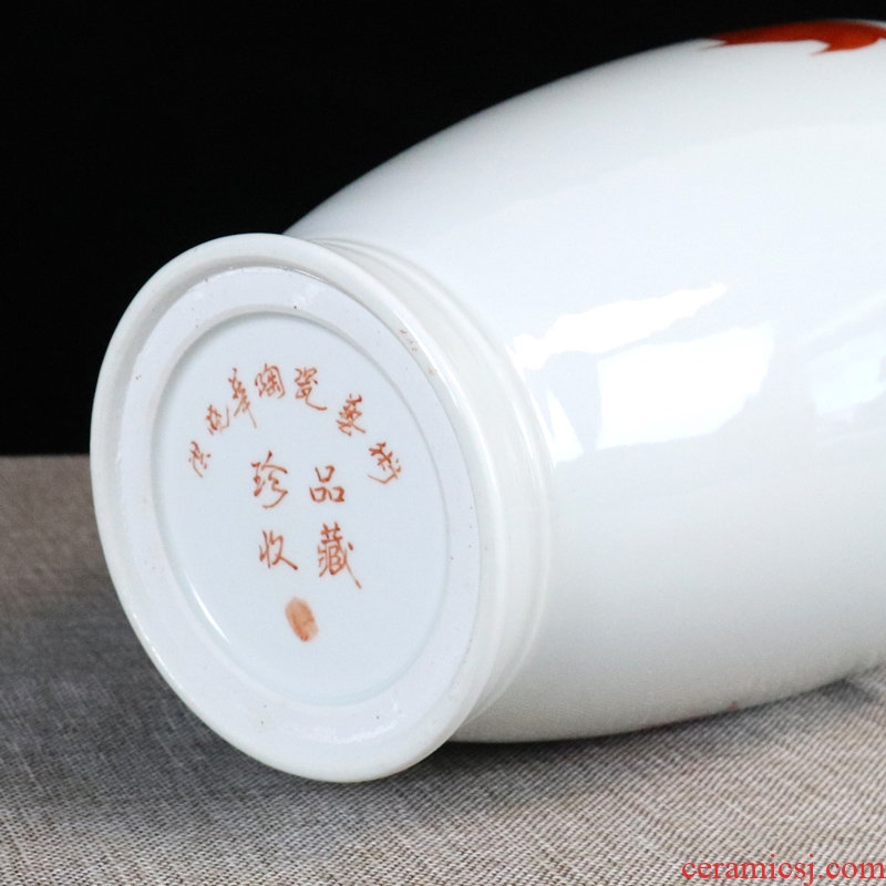 Master hand of jingdezhen ceramics vase furnishing articles sitting room flower arranging manual Chinese art decoration