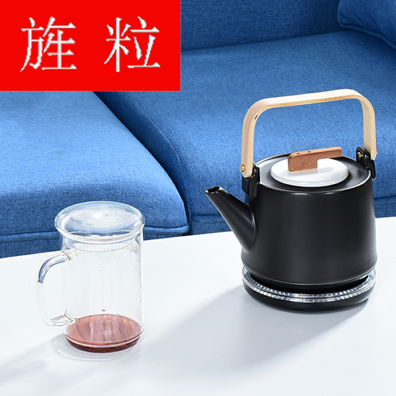 Continuous grain of household ceramics the puer tea boiled tea, the electric TaoLu suit curing pot of white tea, black tea pot of boiling water to the girder