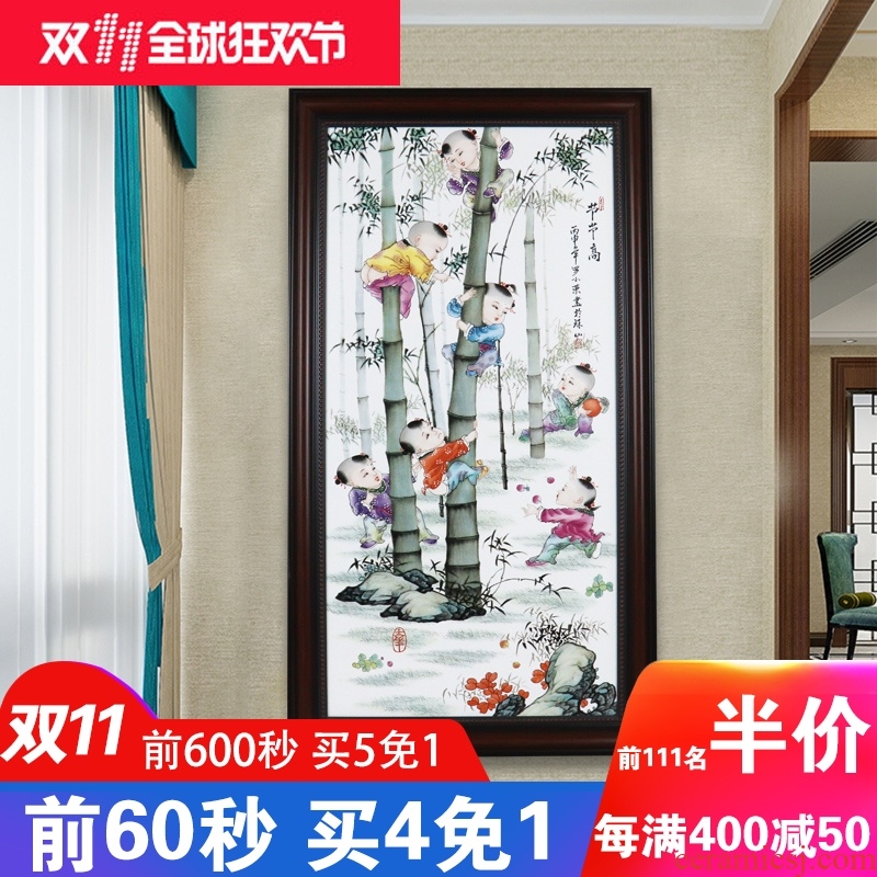 Single ceramic painter hand - made scenery jingdezhen porcelain plate in the sitting room hangs a picture background wall adornment office