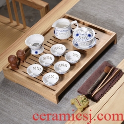 Gorgeous young longquan celadon ceramic tea set portable pu - erh tea storage box storage tanks seal pot large caddy fixings