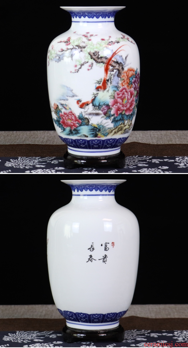 The Bucket color blue and white porcelain vase furnishing articles sitting room TV ark, small decorative arts and crafts flower arranging archaize jingdezhen ceramics