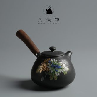 Is good source Japanese creative wooden side spend POTS on the ceramic filtering kung fu tea tea ware up the teapot
