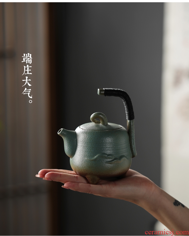 Are good source of archaize ceramic teapot household teapot filter single pot of puer tea warm the teapot Japanese kung fu tea set