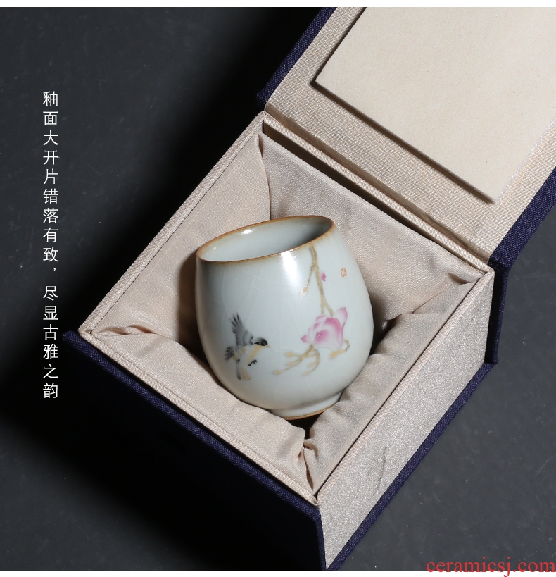 Open the slice YanXiang lane which your up ceramic cups household sample tea cup pay-per-tweet single CPU restoring ancient ways