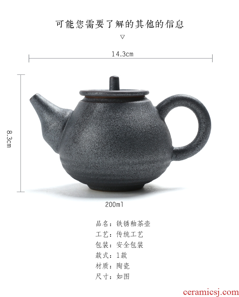 Restoring ancient ways is good source of coarse TaoYin spot glaze ceramic teapot tea pot dry terms plate of household make tea tea accessories