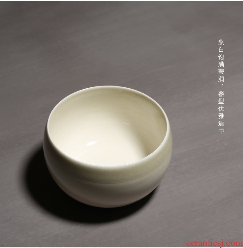 YanXiang fang plant ash ceramic tea cups porcelain wash to kung fu small tea to wash water