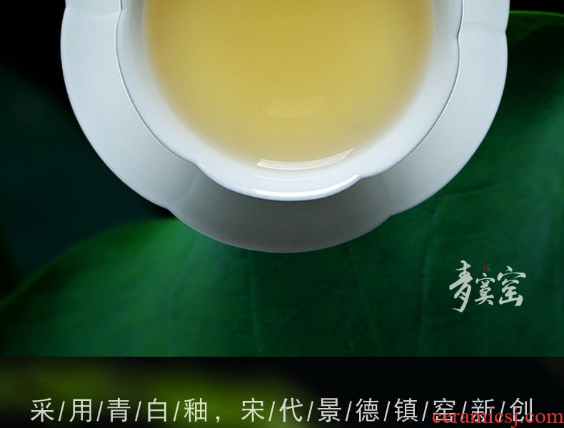 Continuous up with jingdezhen ceramic grain green was them manually kongfu tea cup cup single sketch a cup of the Lord
