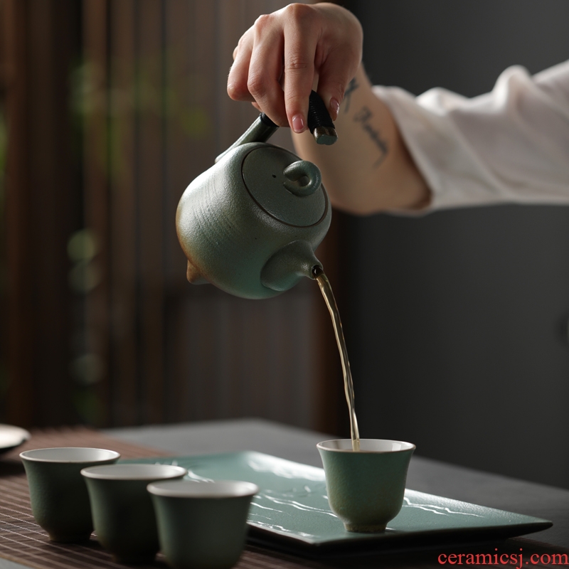 Are good source of archaize ceramic teapot household teapot filter single pot of puer tea warm the teapot Japanese kung fu tea set