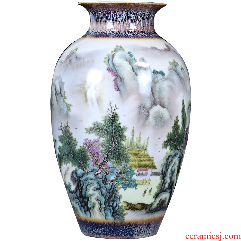 The Master color glaze porcelain vase furnishing articles of jingdezhen ceramics flower arranging dried flowers sitting room home decorative arts and crafts