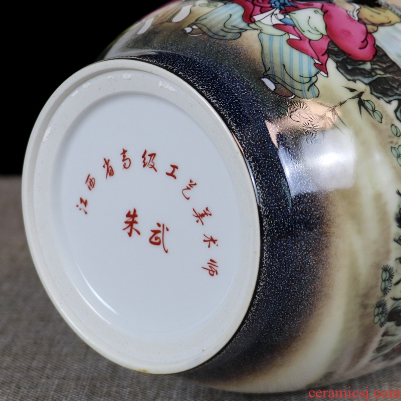 The Master color glaze porcelain vase furnishing articles of jingdezhen ceramics flower arranging dried flowers sitting room home decorative arts and crafts