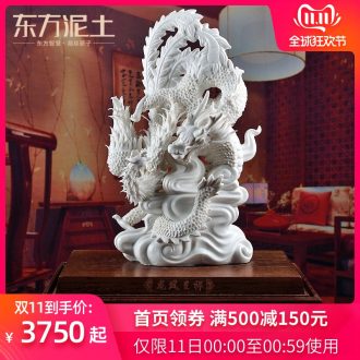 The east mud housewarming auspicious gift porcelain dehua white porcelain its art soft outfit decoration/in extremely good fortune