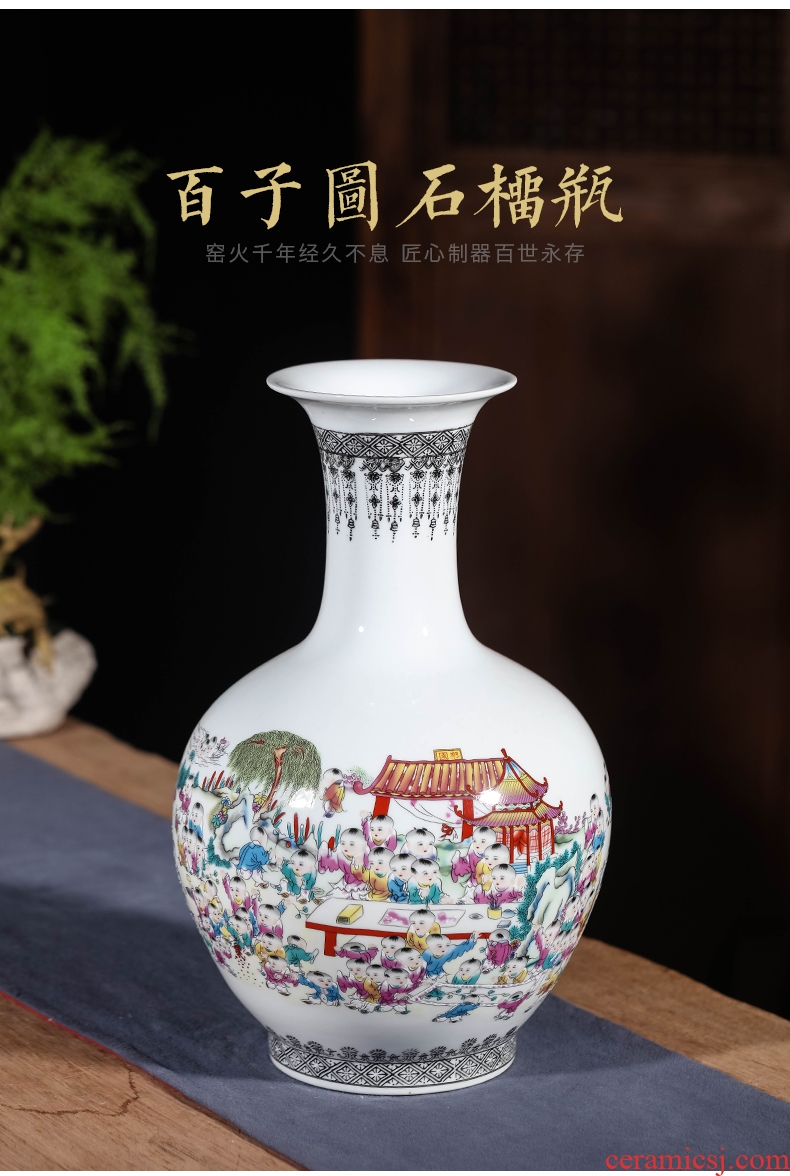 Jingdezhen ceramics, vases, flower arranging the ancient philosophers figure TV ark, of Chinese style household furnishing articles, the sitting room porch decoration