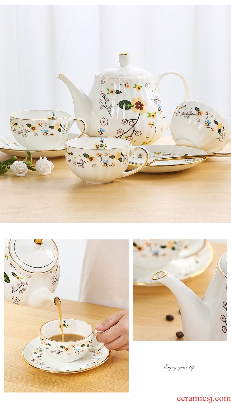 [directly] inky ipads porcelain European - style coffee cups and saucers suit ceramic teapot tea cups in the afternoon