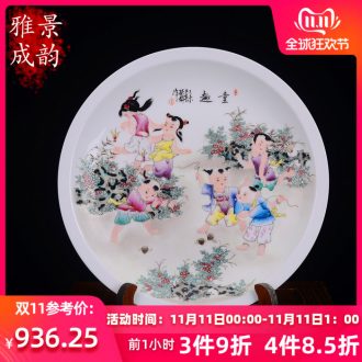 The Master of jingdezhen hand - made tong qu porcelain decoration painting furnishing articles household act the role ofing is tasted wine sitting room arts and crafts