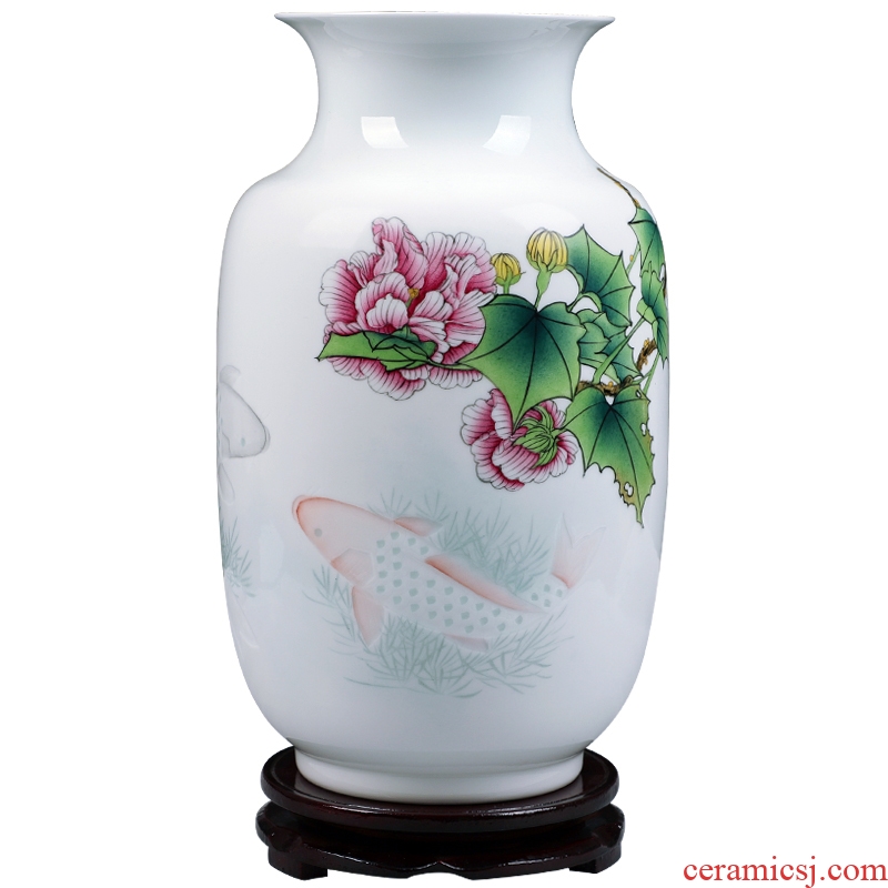 Jingdezhen ceramic fish hand knife clay its vases, flower arrangement of Chinese style home sitting room adornment penjing collection