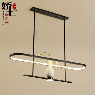 New Chinese style droplight zen Chinese wind sitting room dining - room teahouse creative move hotel club bar ceramic lamps and lanterns