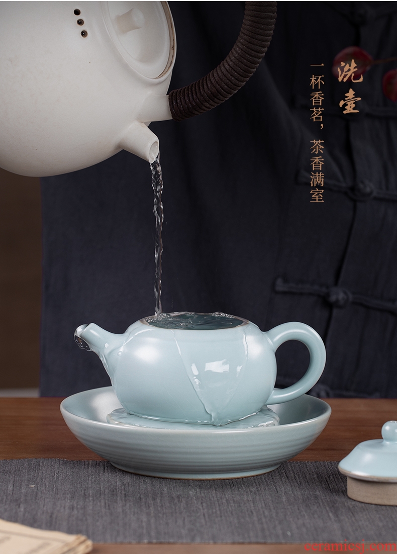 Your up pot bearing the teapot dry mercifully machine keep pot doesn Your ceramic pot pad dry plate of Japanese tea kungfu tea accessories