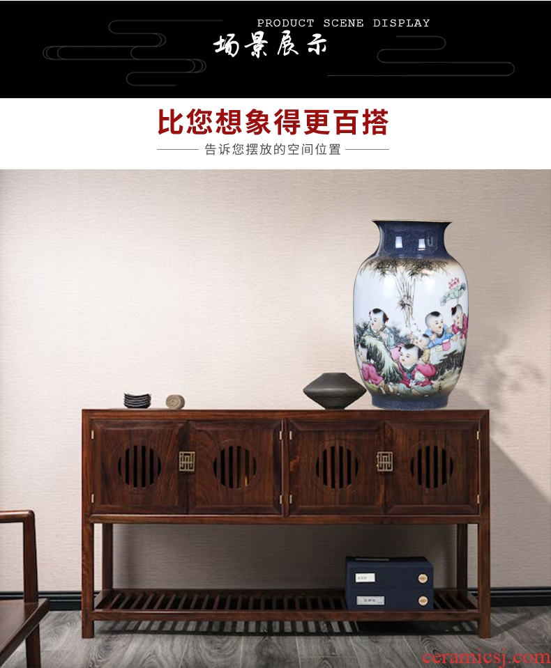 The Master color glaze porcelain vase furnishing articles of jingdezhen ceramics flower arranging dried flowers sitting room home decorative arts and crafts