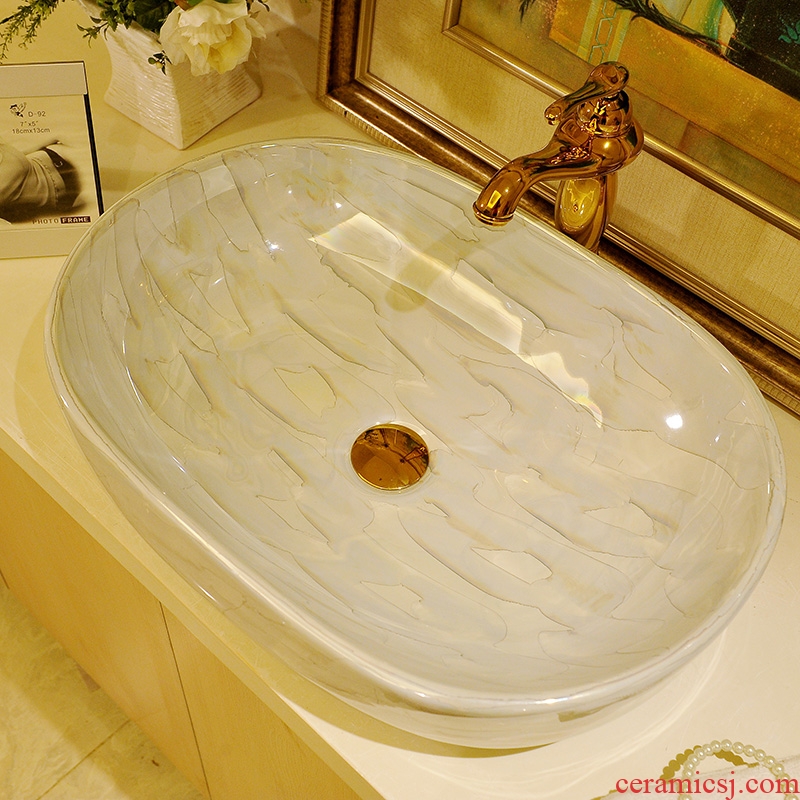 Jingdezhen art basin lavatory basin stage basin sink ceramic household toilet basin water basin