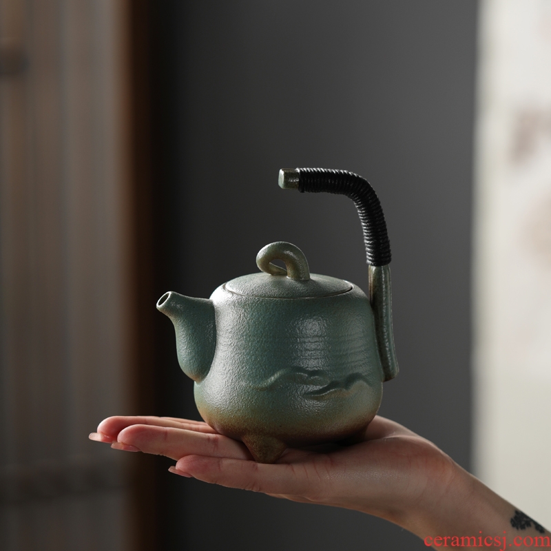 Are good source of archaize ceramic teapot household teapot filter single pot of puer tea warm the teapot Japanese kung fu tea set