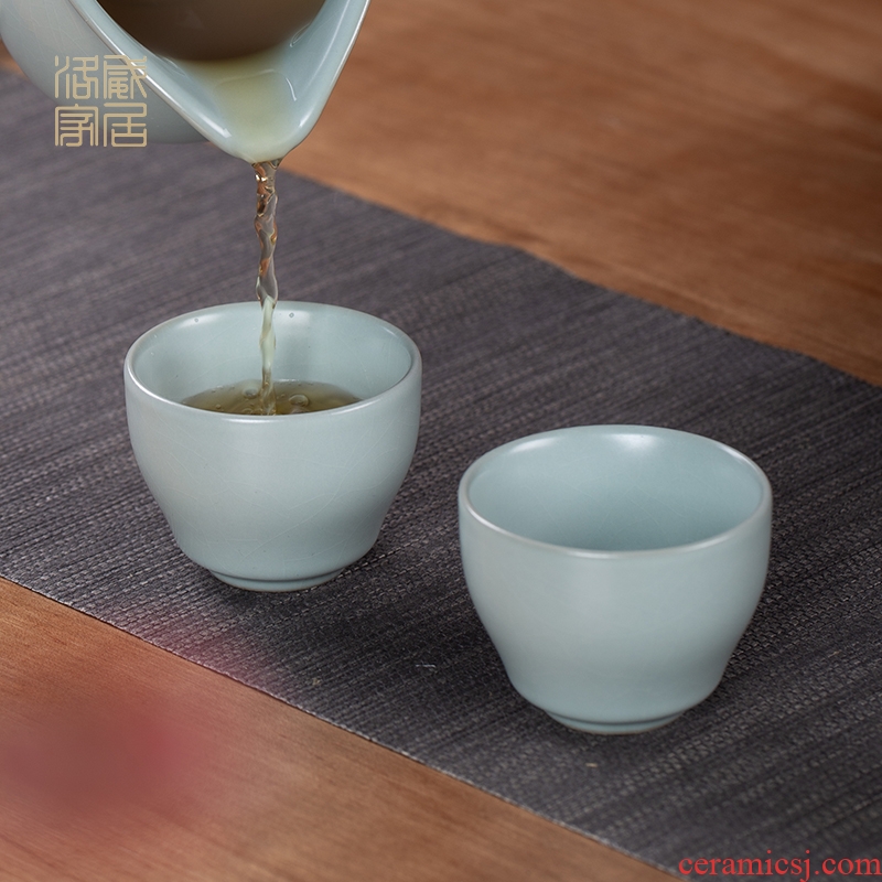And your up sample tea cup of jingdezhen ceramic antique teacup kung fu tea set piece can raise the use master CPU