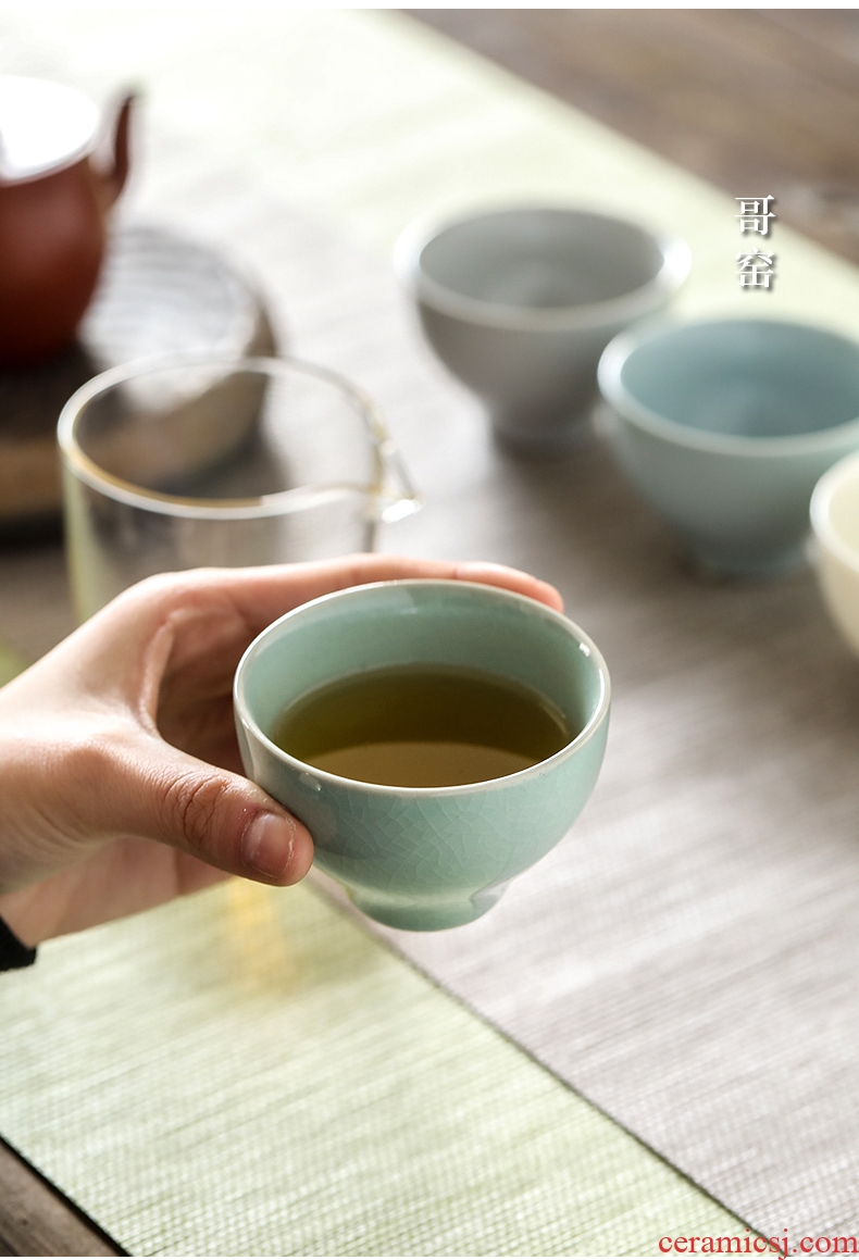 Five ancient jun cup ultimately responds to suit imitation song dynasty style typeface up sample tea cup large master kung fu tea cup single CPU ceramics