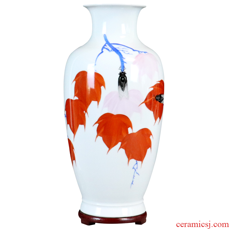 Master hand of jingdezhen ceramics vase furnishing articles sitting room flower arranging manual Chinese art decoration