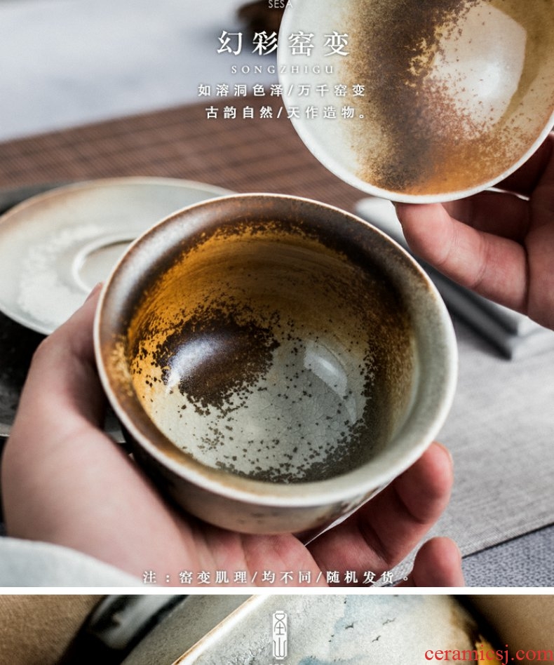 Continuous grain of wood up change hand - made humanities kei chan tureen jingdezhen kung fu tea set three to make tea tureen ceramic bowl