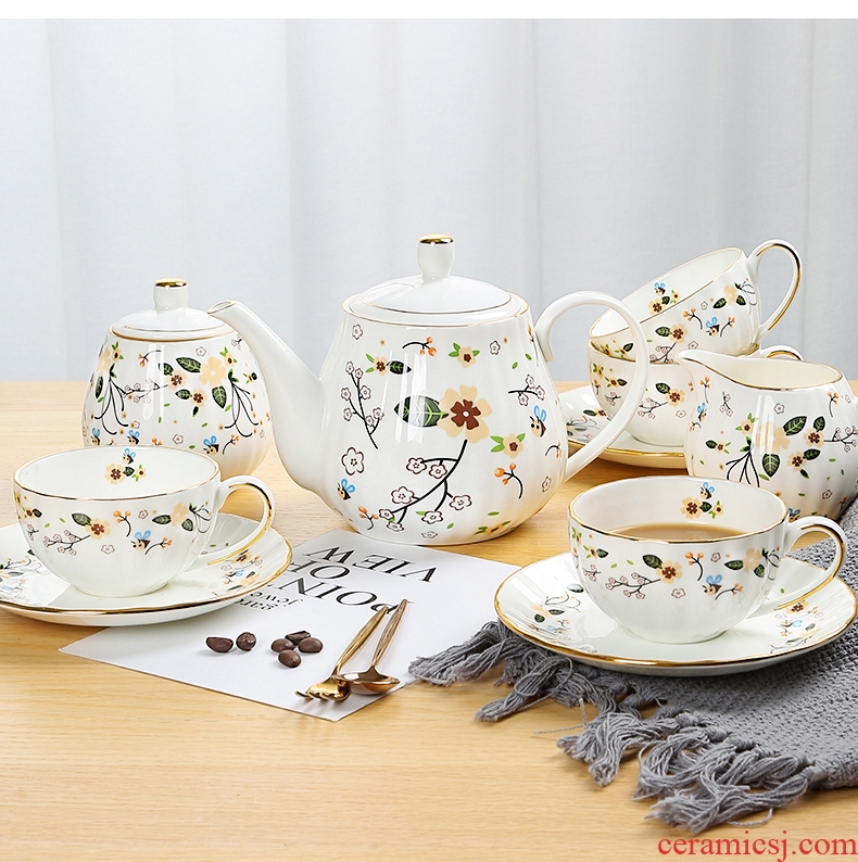 [directly] inky ipads porcelain European - style coffee cups and saucers suit ceramic teapot tea cups in the afternoon