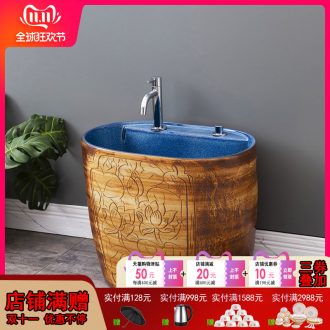 Basin of Chinese style household cleaning mop pool bathroom balcony is suing garden with leading ceramic mop pool