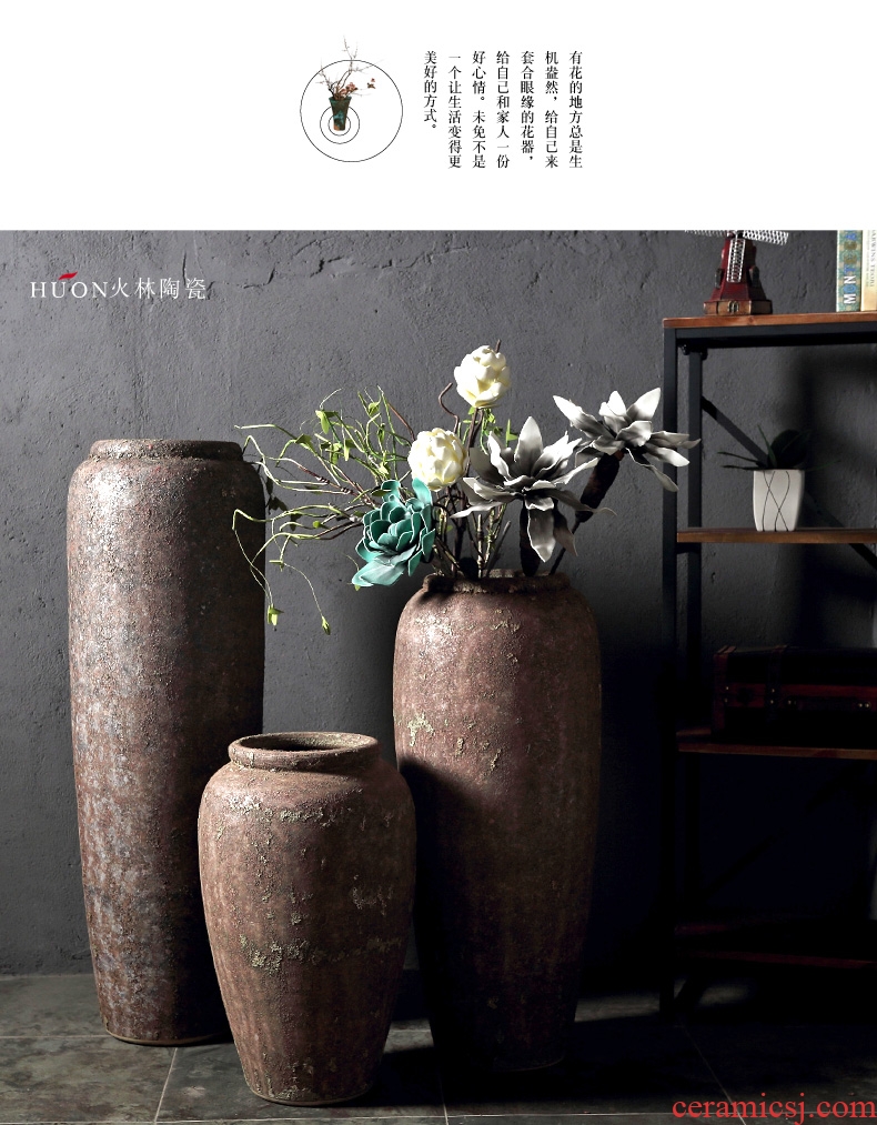 New Chinese style of jingdezhen ceramic vase of large household TV ark, the sitting room porch dry flower adornment furnishing articles - 587778441659
