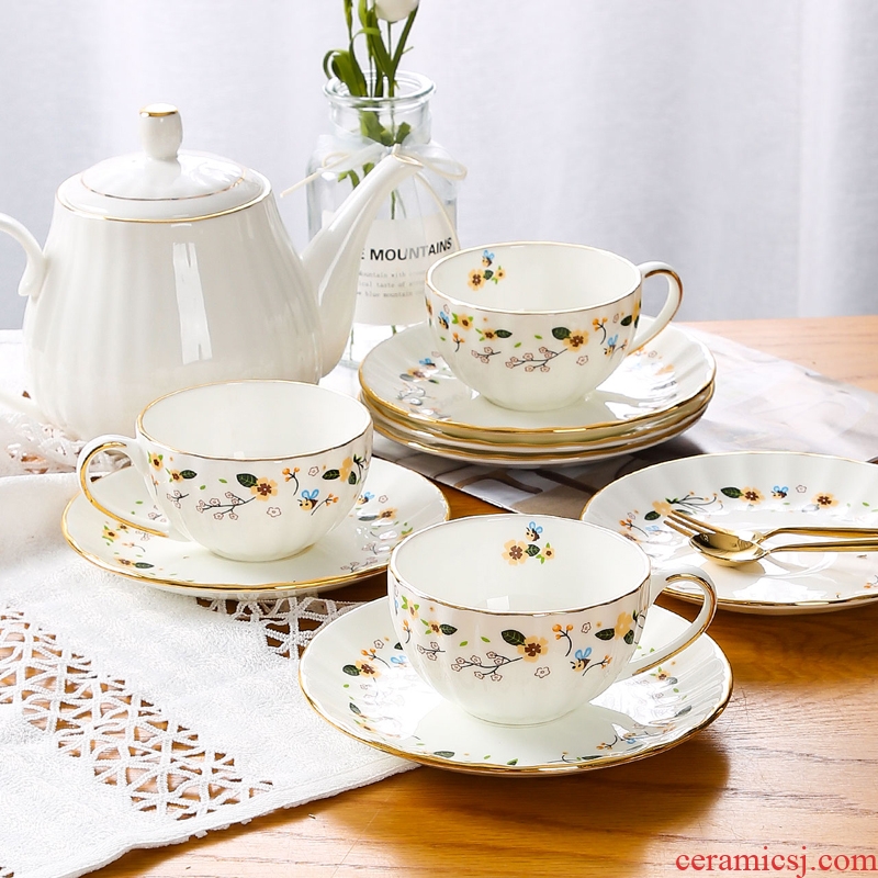 [directly] inky ipads porcelain European - style coffee cups and saucers suit ceramic teapot tea cups in the afternoon