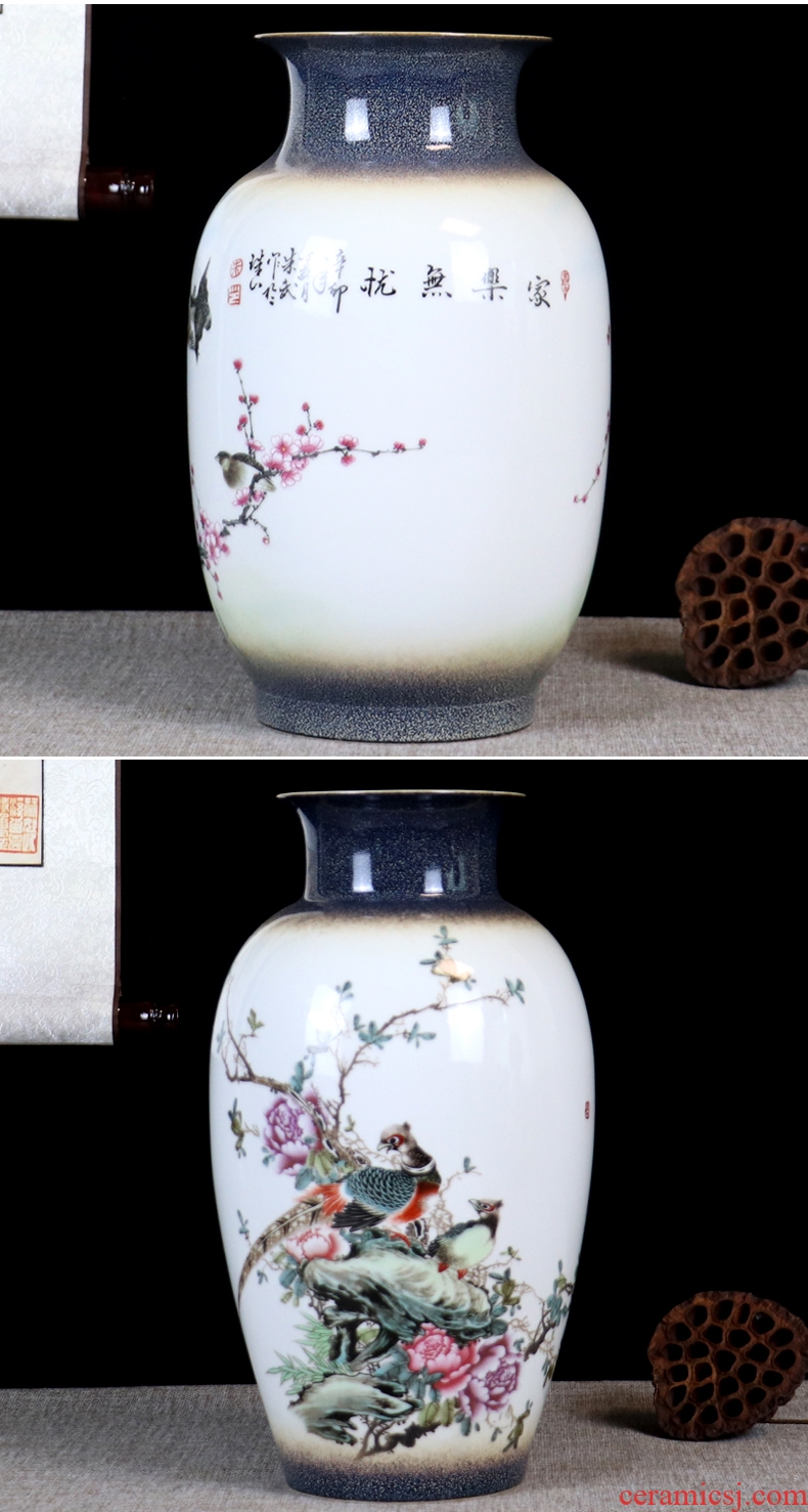 The Master color glaze porcelain vase furnishing articles of jingdezhen ceramics flower arranging dried flowers sitting room home decorative arts and crafts