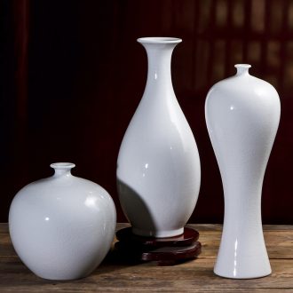 Jingdezhen ceramic vase furnishing articles white porcelain Chinese archaize sitting room ark, porcelain decorations arts and crafts