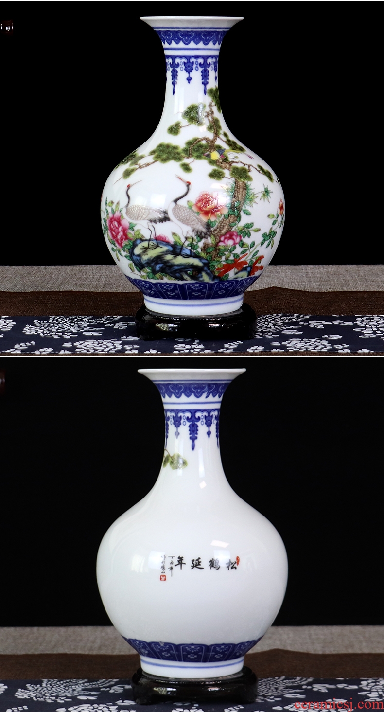 The Bucket color blue and white porcelain vase furnishing articles sitting room TV ark, small decorative arts and crafts flower arranging archaize jingdezhen ceramics