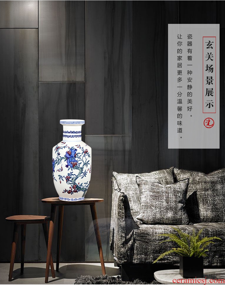 Jingdezhen ceramics imitation qianlong hand - made gourd of blue and white porcelain vases, sitting room of the new Chinese style household adornment furnishing articles