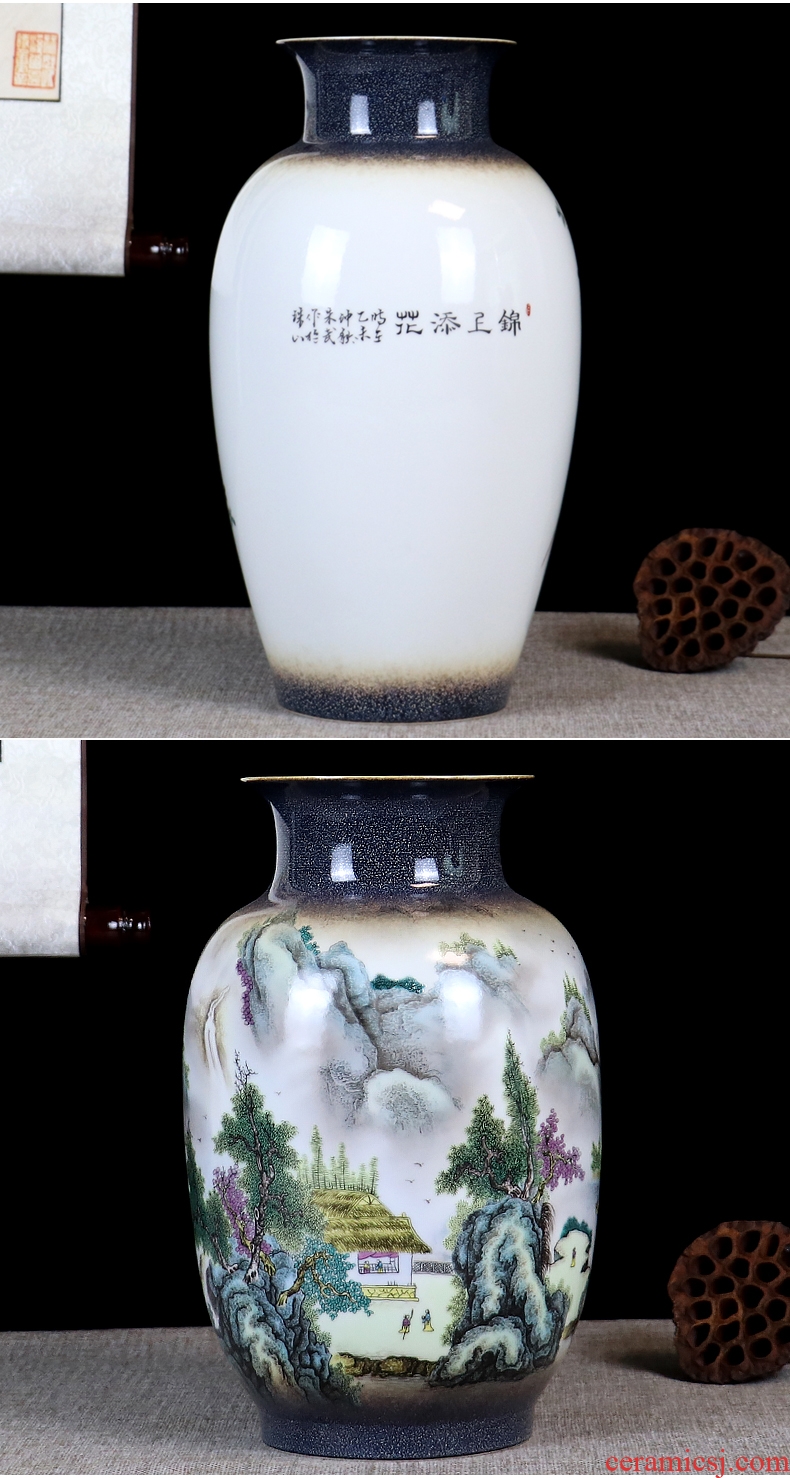 The Master color glaze porcelain vase furnishing articles of jingdezhen ceramics flower arranging dried flowers sitting room home decorative arts and crafts