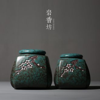 Restoring ancient ways YanXiang fang coarse pottery caddy fixings up sealing ceramic POTS and POTS