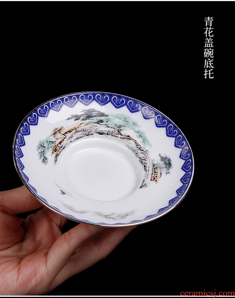 Ceramic only three tureen retro 300 ml ml cups oversized kunfu tea tea bowl of a single set of household