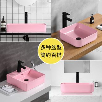 Contracted the stage basin sink single basin ceramic household face small northern wind hands pan toilet
