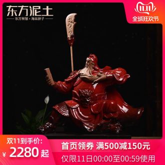 Oriental clay ceramic arts and crafts of Chinese style furnishing articles sitting room porch decoration art/wen guan gong D43-012