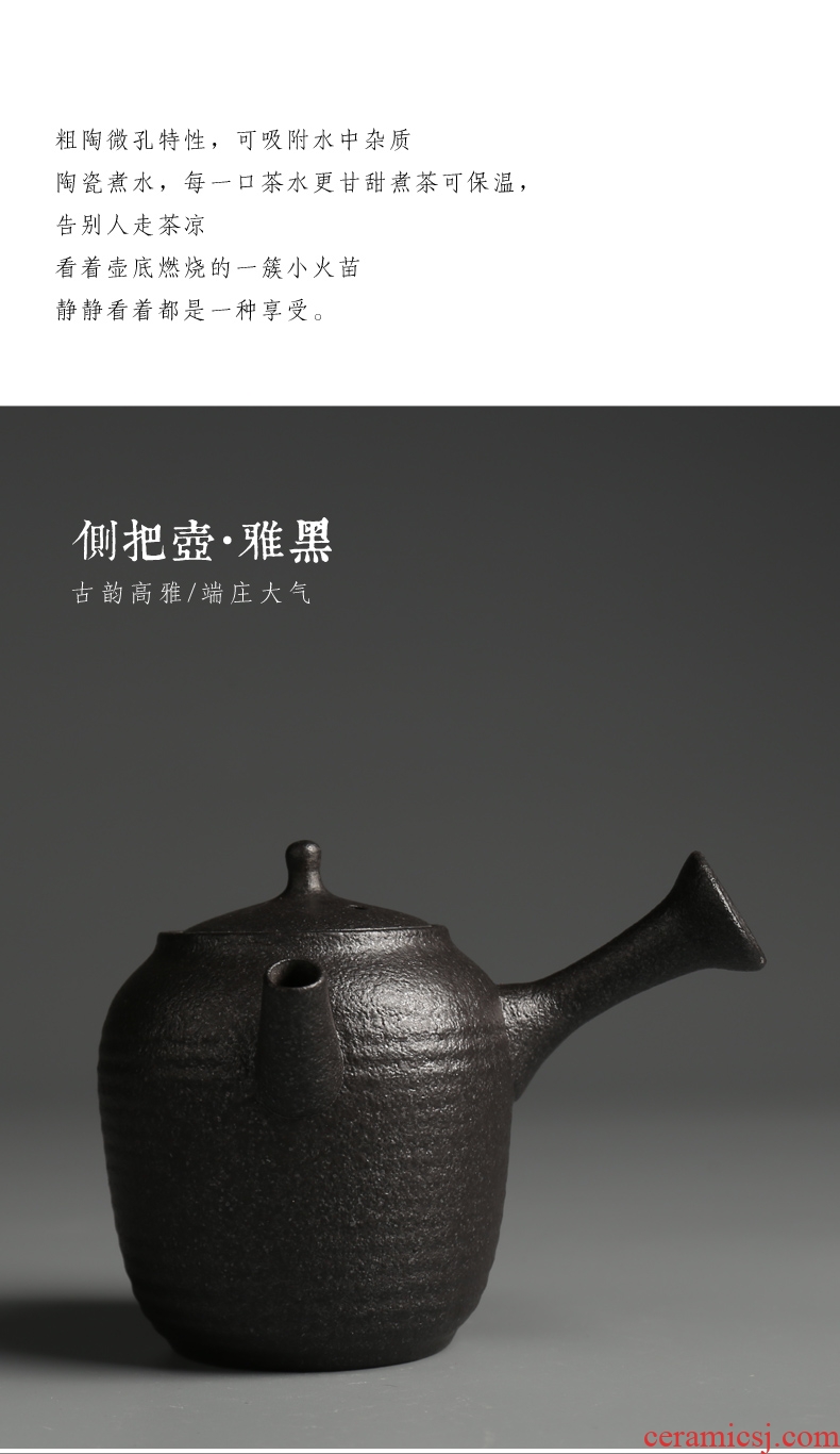 Are good source of coarse pottery Japanese side teapot manual single pot of ceramic kung fu tea set antique teapot tea pot