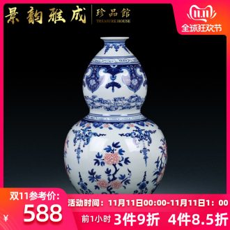 Jingdezhen ceramic hand - made of blue and white porcelain vase sitting room place new porch rich ancient frame of Chinese style household ornaments