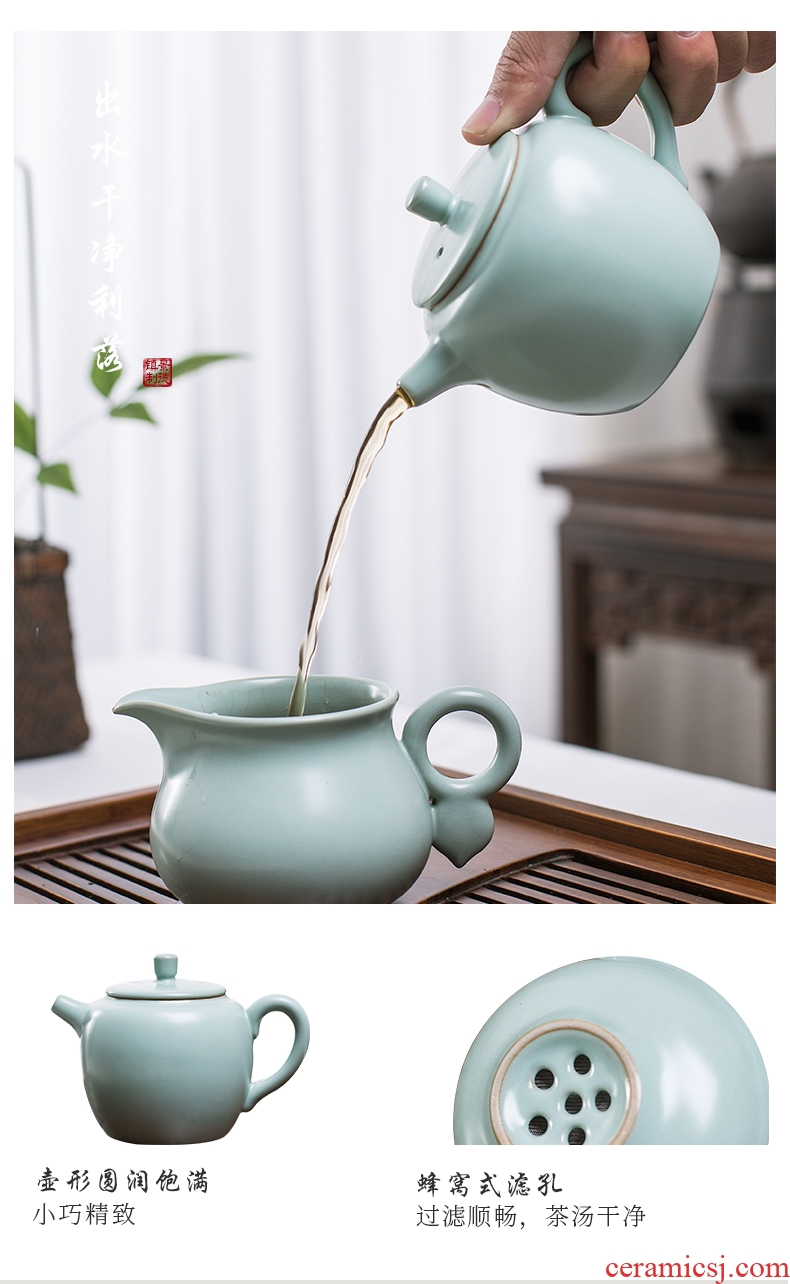 And your up tea set of jingdezhen tea service ceramics slicing a complete set of kung fu tea kettle and tea pet cup