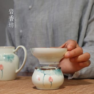YanXiang fang hand - made lotus tea tea strainer ceramic tea set) filter tea accessories