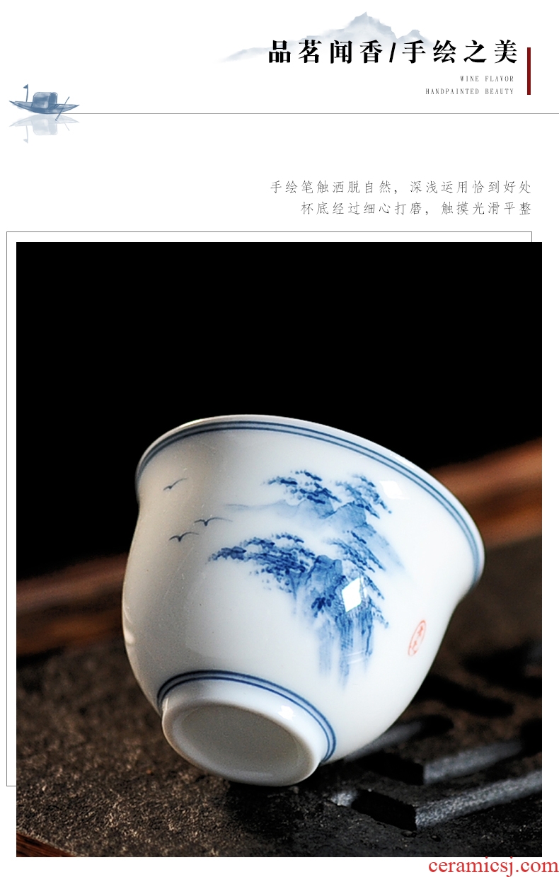 Bo yiu-chee hand - made porcelain of kung fu tea set home office set of ceramic teapot teacup GaiWanCha for wash
