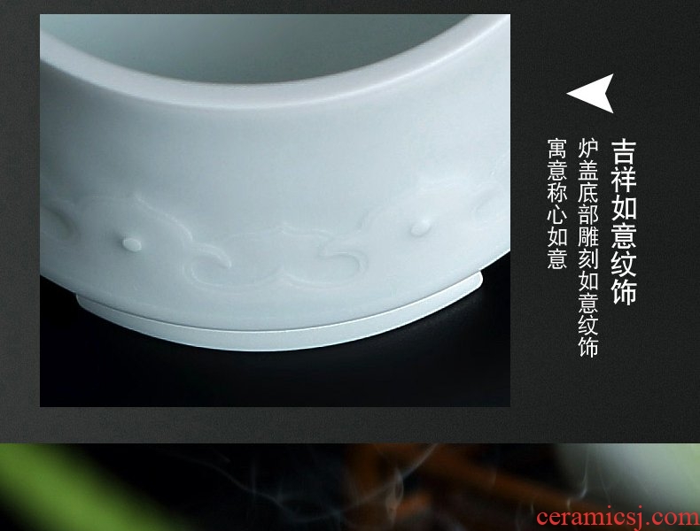 Continuous up with jingdezhen ceramic grain green was manual aromatherapy furnace household indoor air purification tower ta